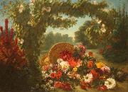 Eugene Delacroix Basket of Flowers oil painting artist